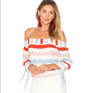 Lovers + Friends Dream Lover Top Bold Stripe SZ S